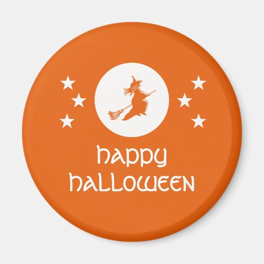 Halloween Magnet, Oranje Magneet (Voorkant)