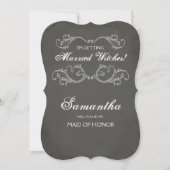 Halloween Maid of Honor proposal Invite ~ Funny Kaart (Voorkant)