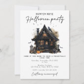 Halloween maison hantée invitation éffrayante fête (Devant)