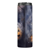 Halloween Maltese met pompoenen eng Thermosbeker (Achterkant)
