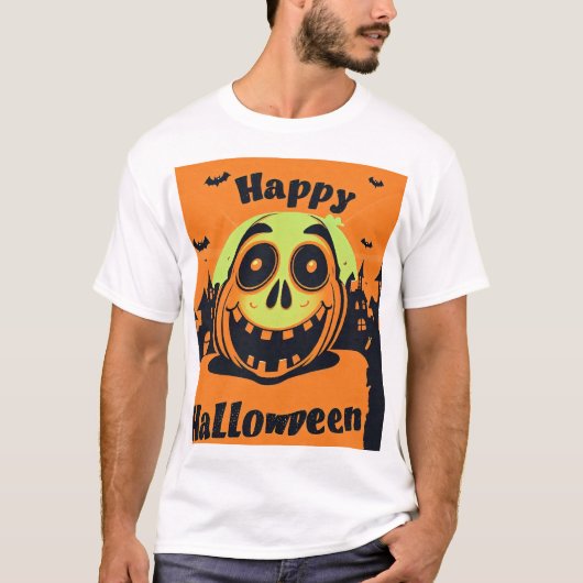 Halloween Mannen Basic T-Shirt (Voorkant)