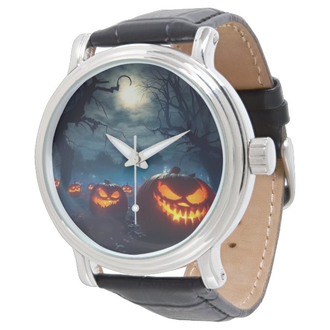 Halloween Mannen Horloge (Gekanteld)
