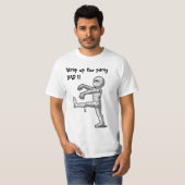 Halloween mannen tshirt wikkel het feest (Voorkant volledig)