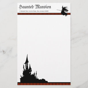 Halloween Mansion Stationery Briefpapier