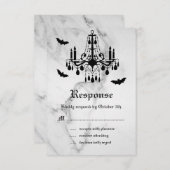 Halloween Marble RSVP (Voorkant / Achterkant)