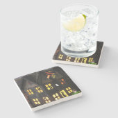 Halloween Marble Stone Onderzetter (Zijkant)