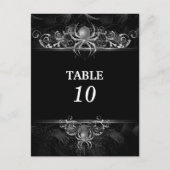 halloween mariage Numéro de table Carte postale (Devant)