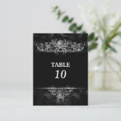 halloween mariage Numéro de table Carte postale (Debout devant)