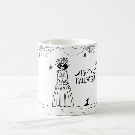 Halloween Mariée Skeleton Coffee Mug (Centre)