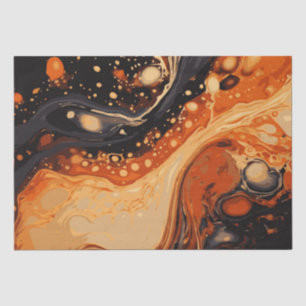 Halloween Marmeren Aquarel Swirl 2 Tissuepapier