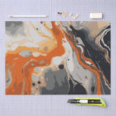 Halloween Marmeren Aquarel Swirl 6 Tissuepapier (Craft)