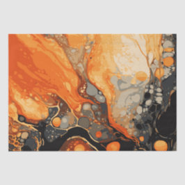 Halloween Marmeren Aquarel Swirl 7 Tissuepapier