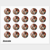 Halloween Masker en Figurines Ronde Sticker (Vel)