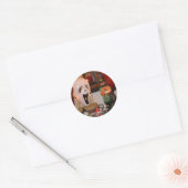 Halloween Masker en Figurines Ronde Sticker (Envelop)