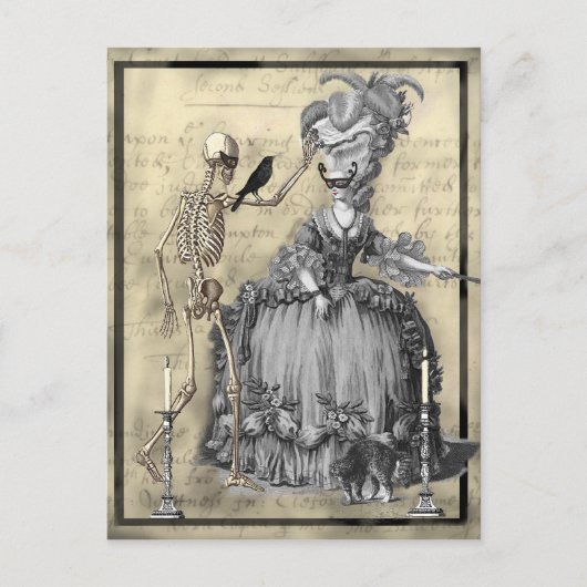 Halloween Masquerade Ball Briefkaart (Voorkant)