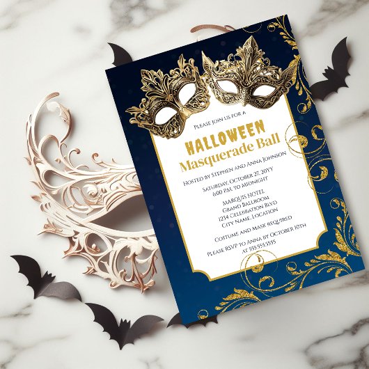 Halloween Masquerade Ball Kaart