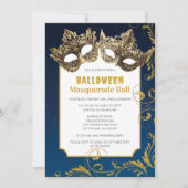 Halloween Masquerade Ball Kaart (Voorkant)