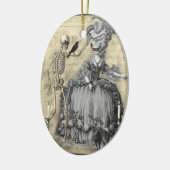Halloween Masquerade Ball Keramisch Ornament (Links)