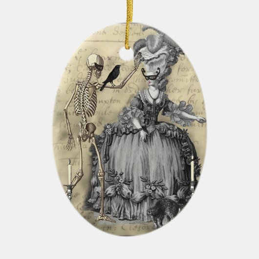 Halloween Masquerade Ball Keramisch Ornament (Voorkant)