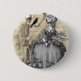 Halloween Masquerade Ball Ronde Button 5,7 Cm
