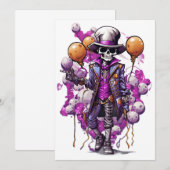 Halloween Masquerade Spooky kostuums Falloween Kaart (Voorkant / Achterkant)