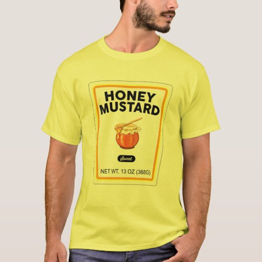 Halloween Matching Costume Honey Mustard Bottle La T-shirt (Voorkant)