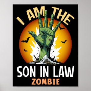 Halloween Matching Son In Law Zombie Kostuum Poster