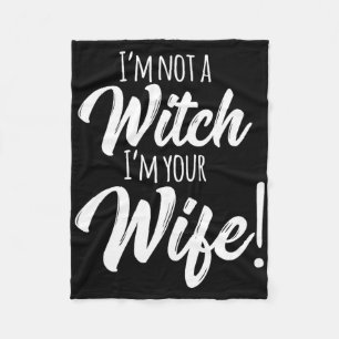 Halloween Matching Women Fun Ik ben geen heks Ik b Fleece Deken