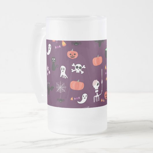Halloween Matglas Bierpul (Voorkant links)