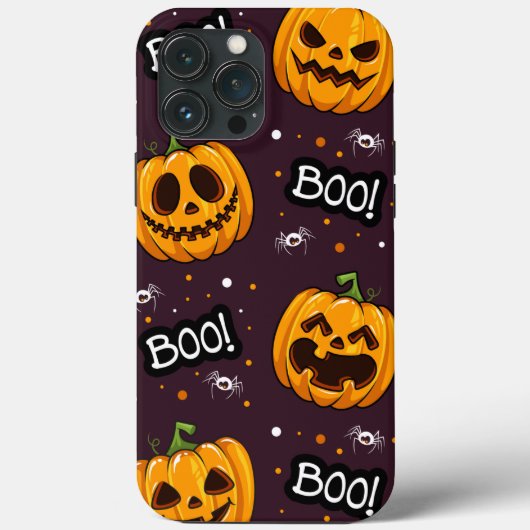 Halloween méchant coque iphone Citrouille Mate (Verso)