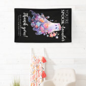 Halloween medewerker bedankt spandoek (Insitu)