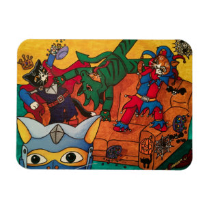 Halloween Medieval Knight Costume Cats Magneet