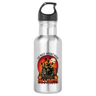 Halloween Meest Griezelnacht Spokenhuis Spoken P Waterfles