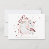 Halloween Meisje Baby shower Advies Kaarten (Achterkant)