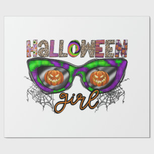 Halloween meisje cadeaupapier
