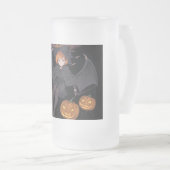 Halloween meisje matglas bierpul (Voorkant rechts)