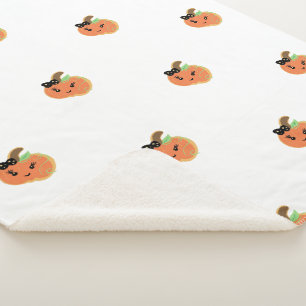 Halloween Meisjes Mini Pompoen Koekjes Sherpa Deken
