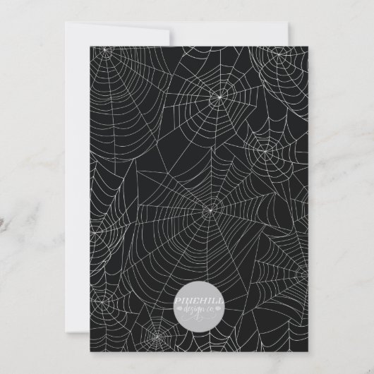 Halloween Meisjes Nachtuitnodiging Kaart (Achterkant)