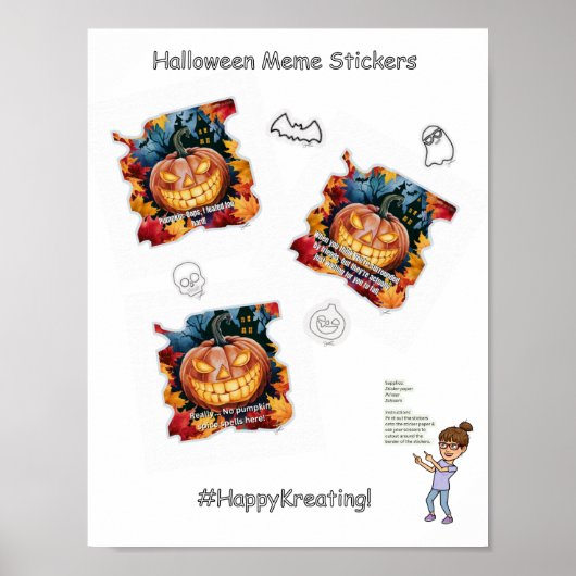 Halloween memes! poster (Voorkant)