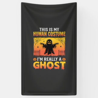 Halloween Mensen Kostuum Spook Vintage Spandoek