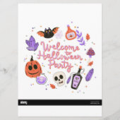 Halloween menus menu (Achterkant)