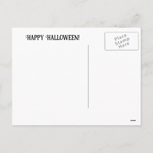 Halloween met Jack O Lantern Witch Schattige Feestdagenkaart (Achterkant)