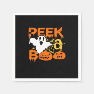 Halloween met pompoenen Peekaboo Servet