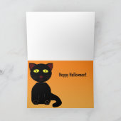 Halloween metafoor gedicht Kaart - Black Cat (Binnen)