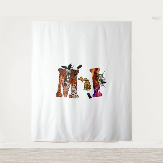 Halloween Michigan Wandkleed (Voorkant)