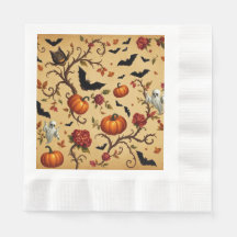 Halloween middeleeuwse Franse Patroon Papier serve
