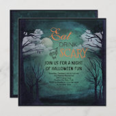 Halloween Midnight Uitnodiging (Voorkant / Achterkant)