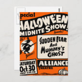 Halloween Midnite Show Briefkaart (Voorkant / Achterkant)