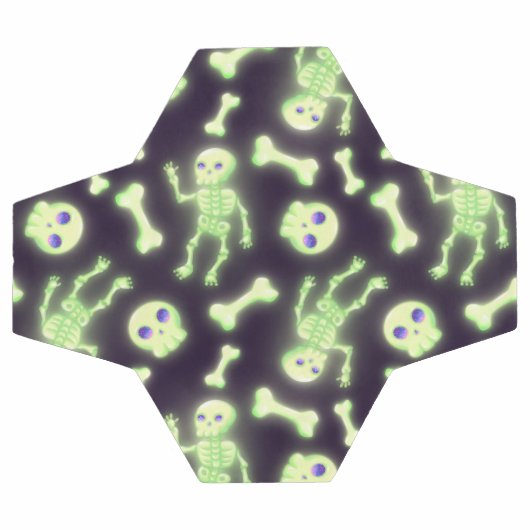 Halloween mignon Éffrayant brillant squelette os c (Plat)