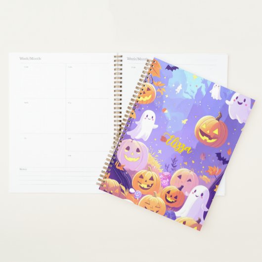 Halloween mignonne personnalisable (Devant avec enveloppe)